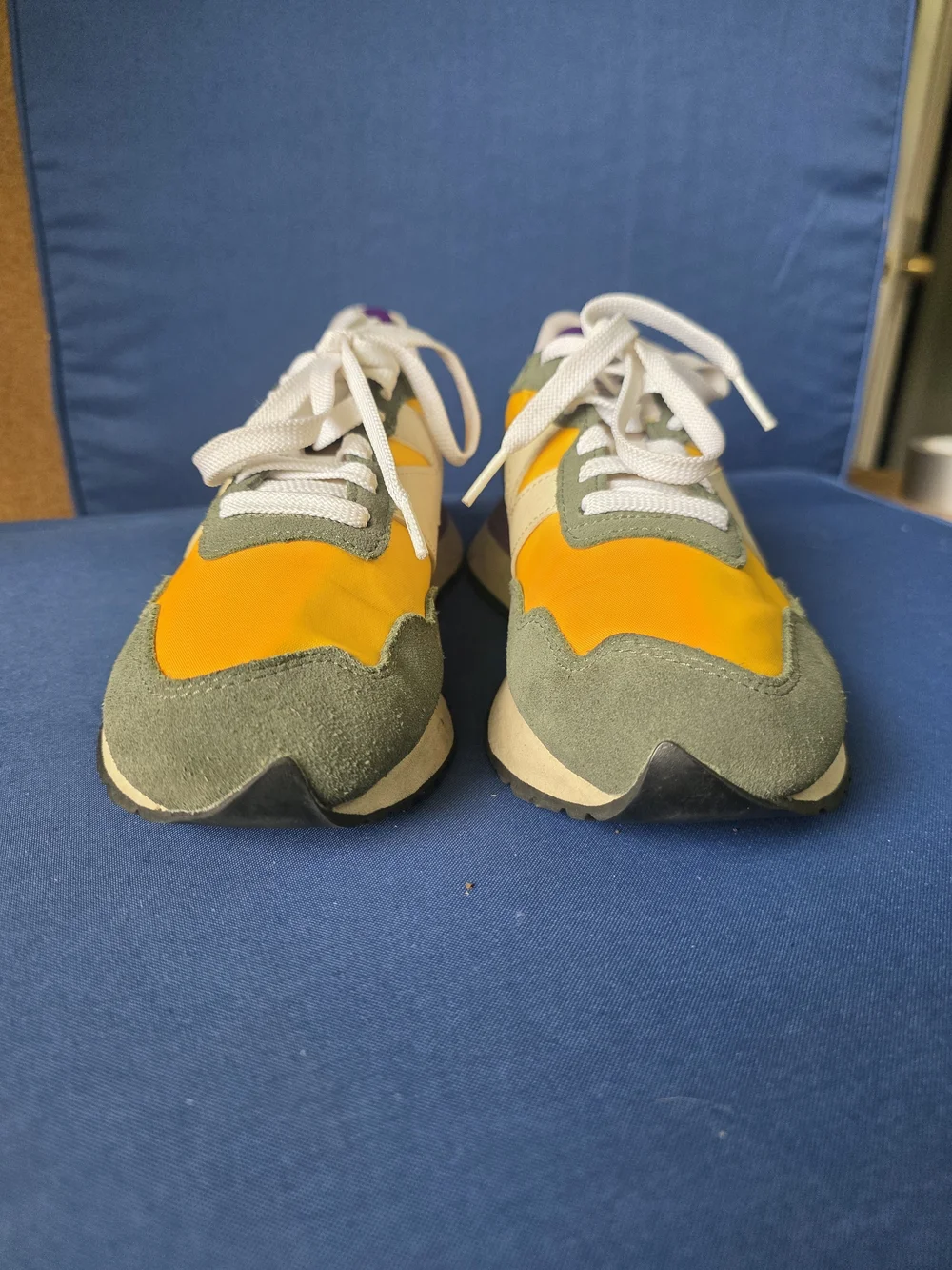 New Balance 237 WS237SR Yellow Green Suede Sneakers Women’s 8 - Picture 4 of 15